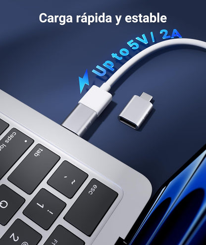 USB C to USB Adapter(2 Pack), USB-C Male to USB 3.0 Female Adapter Compatible with Iphone 15 Pro Max Macbook Pro Air 2023 Ipad Mini Pro Surface Pro and Other Type C or Thunderbolt 4/3 Devices